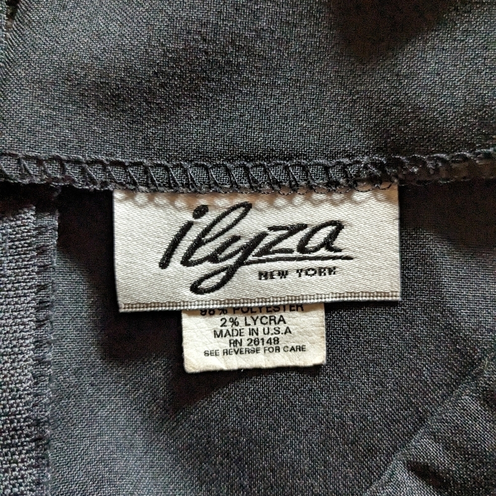 Vintage Ilyza New York Size 12 Black Pencil Skirt - Picture 5 of 7